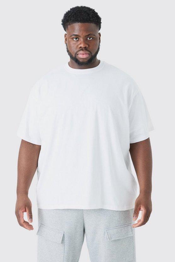 Plus Oversize Rundhals T-Shirt