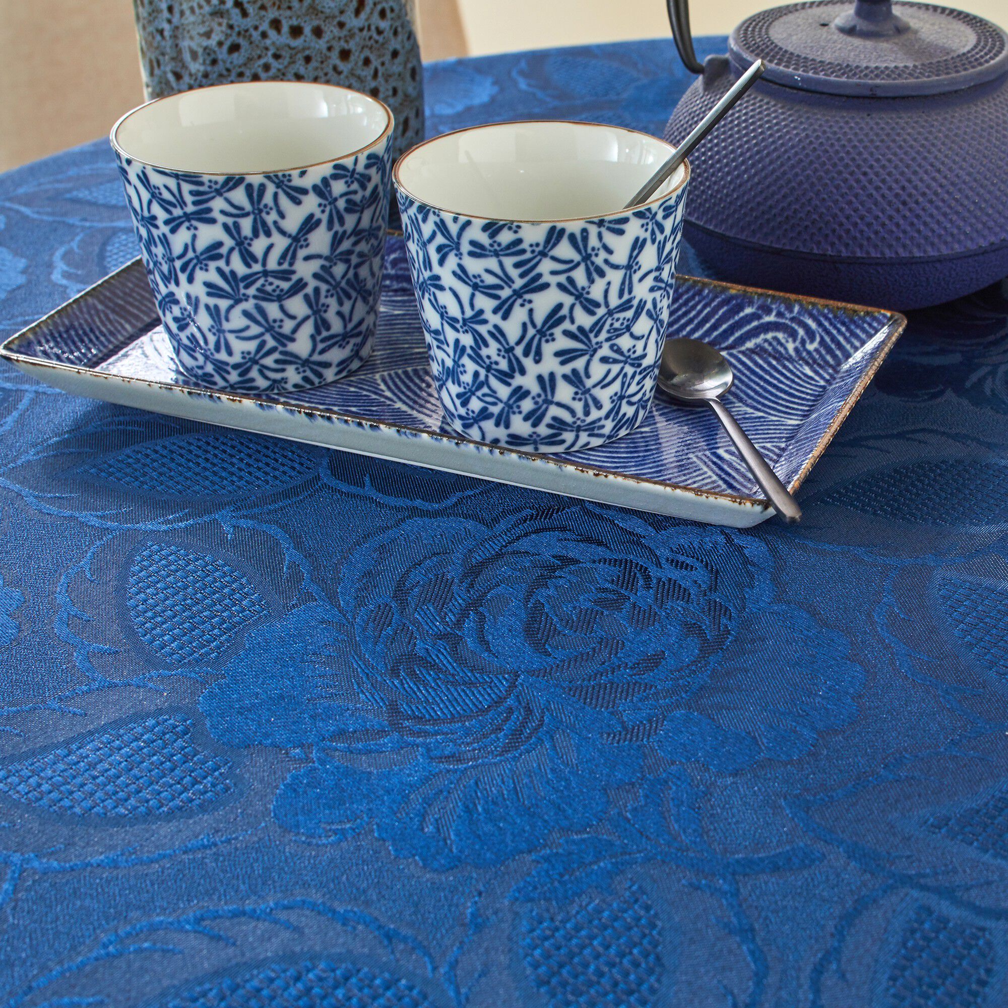 Nappe jacquard damassé