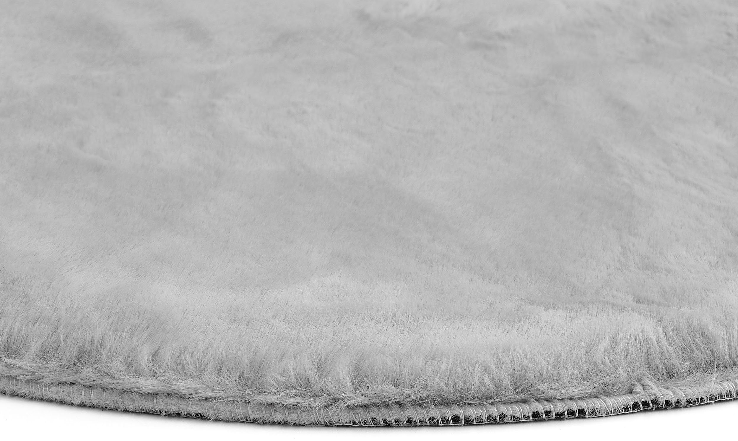 Fellteppich Novara, LUXOR living, rund, Höhe: 35 mm, Kunstfell, Kaninchenfell-Haptik, besonders weicher Hochflor