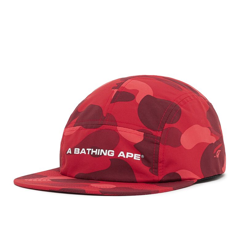 A Bathing Ape Color Camo Jet Cap red