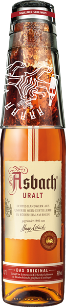 Asbach Uralt mit Glas