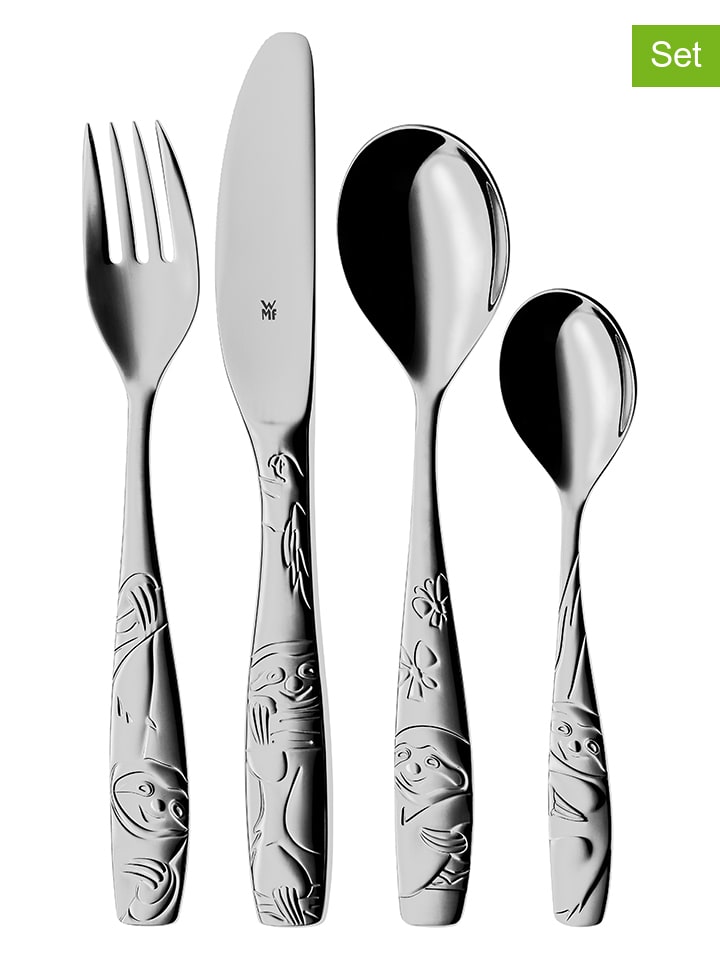 WMF 4tlg. Kinder-Edelstahl-Besteckset 