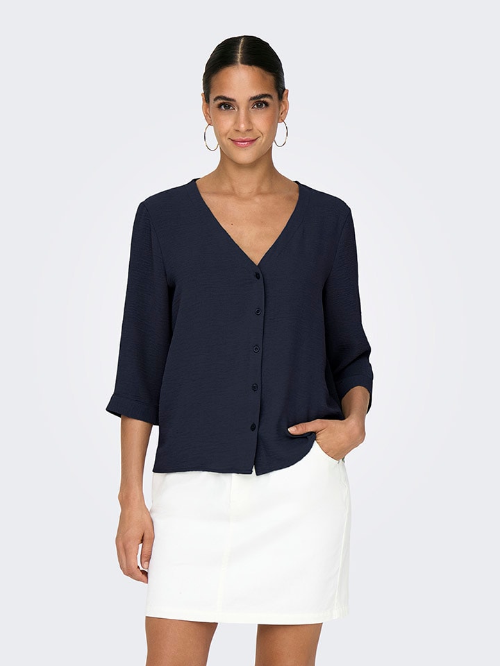 JDY Bluse in Dunkelblau günstig kaufen