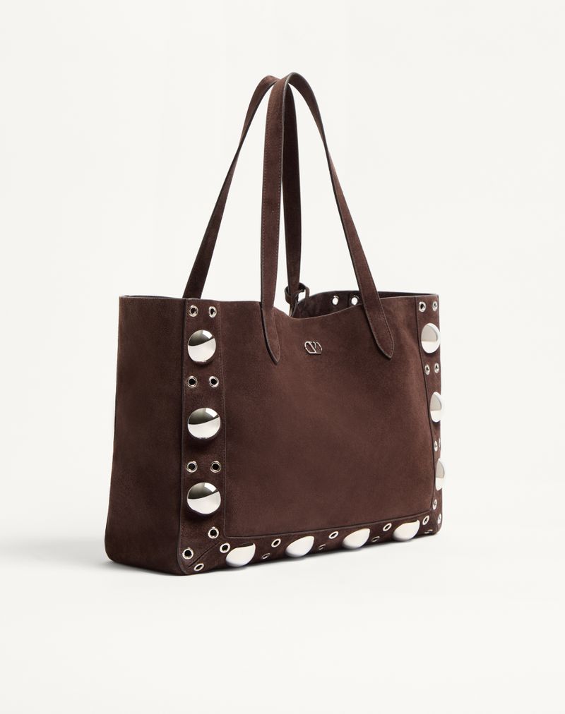 Valentino Garavani Nellcôte Medium Suede Shopping Bag