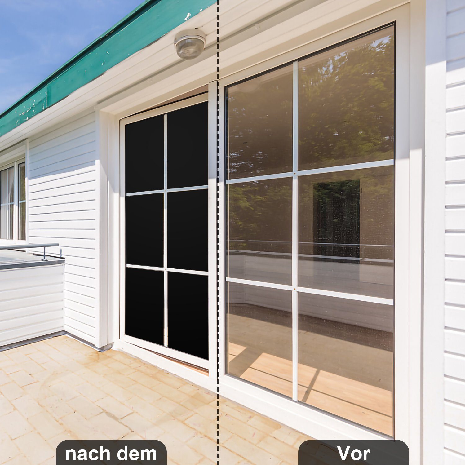 Fensterfolie Sichtschutzfolie Fensterfolie Spiegelfolie Selbstklebender Sonnenschut, Gimisgu