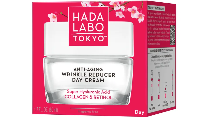 HADA LABO Anti-Aging Wrinkle Reducer - Day Cream 50 ml