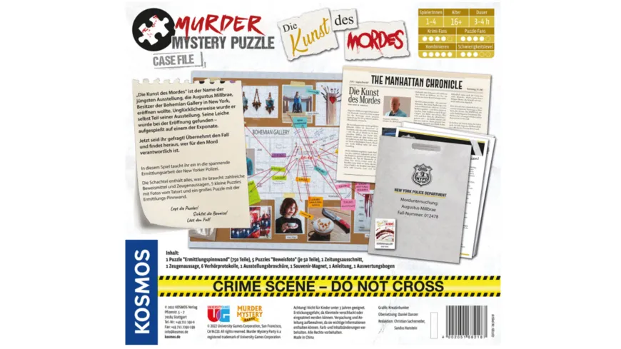 KOSMOS - Murder Mystery Puzzle - Die Kunst des Mordes