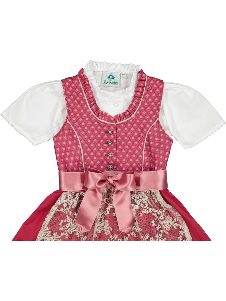 Isartrachten Dirndl in Rot günstig kaufen