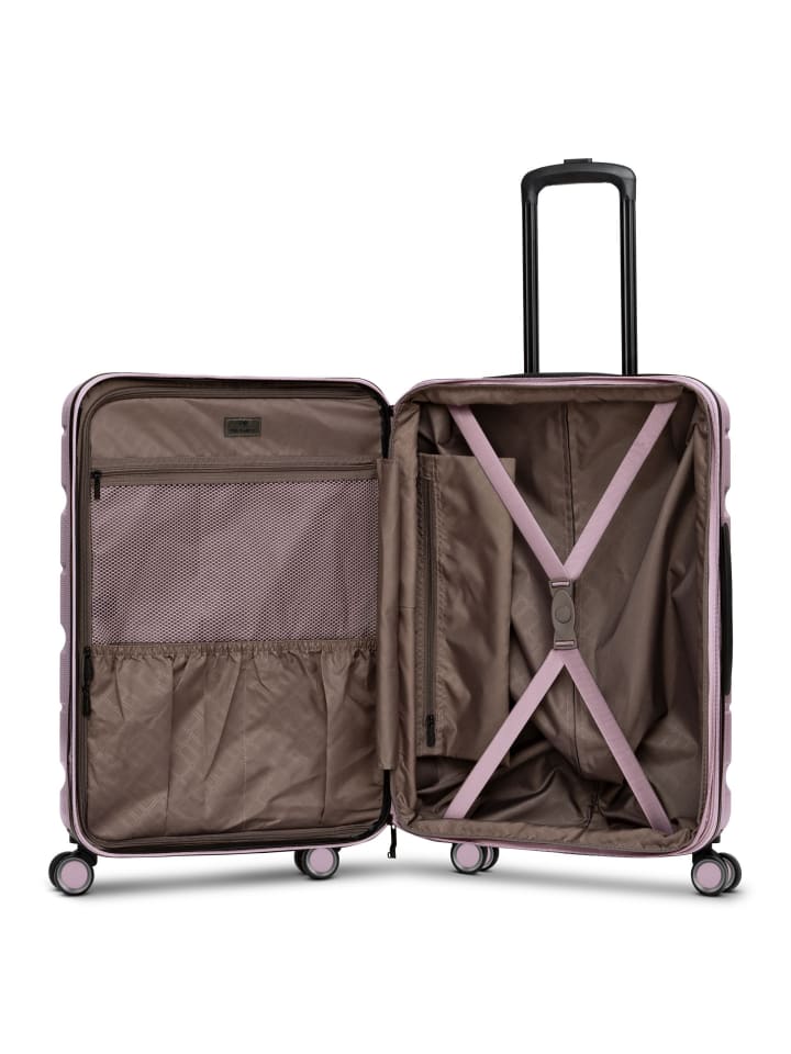 Franky Munich 4.0 4 Rollen Kofferset 3-teilig mit Dehnfalte in shiny rose shiny günstig kaufen onesize