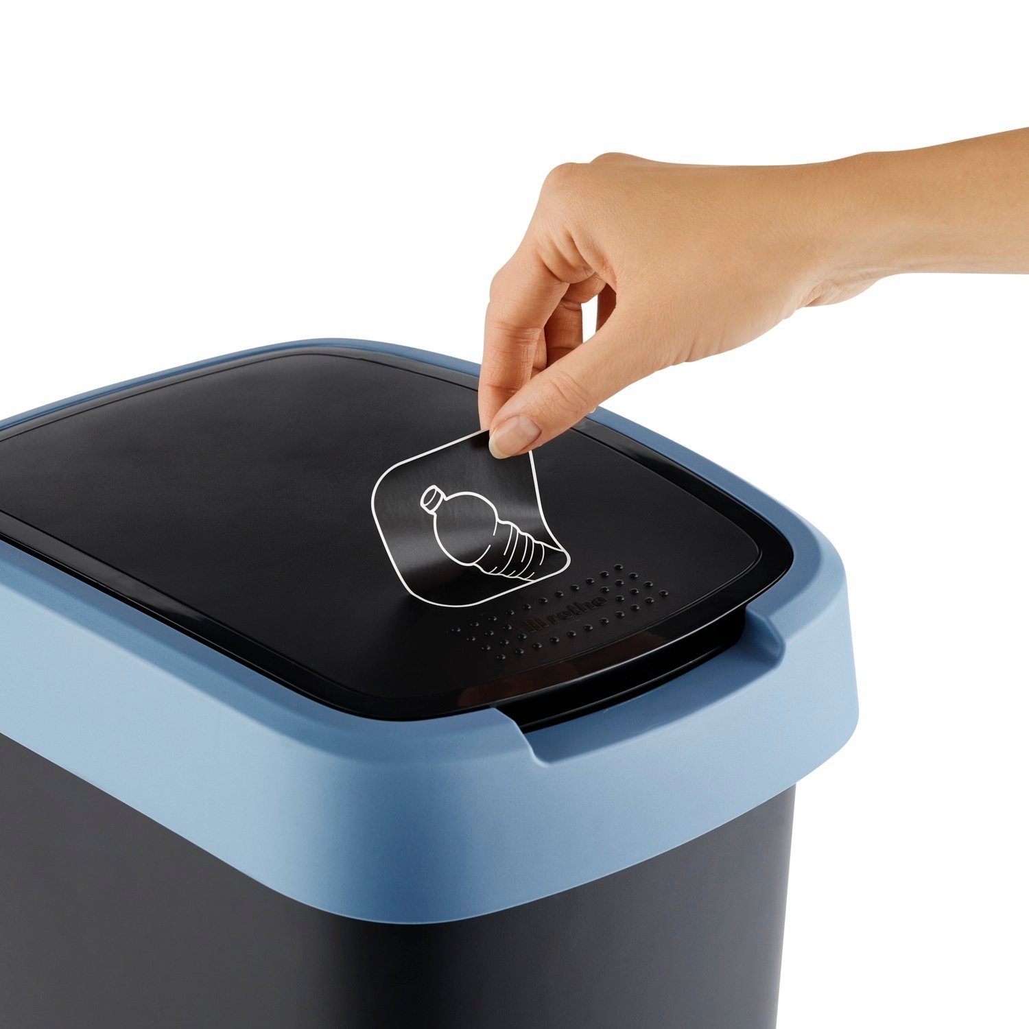 ROTHO Mülleimer Twist, Abfallbehälter Rotho Twist 50L Schwarz