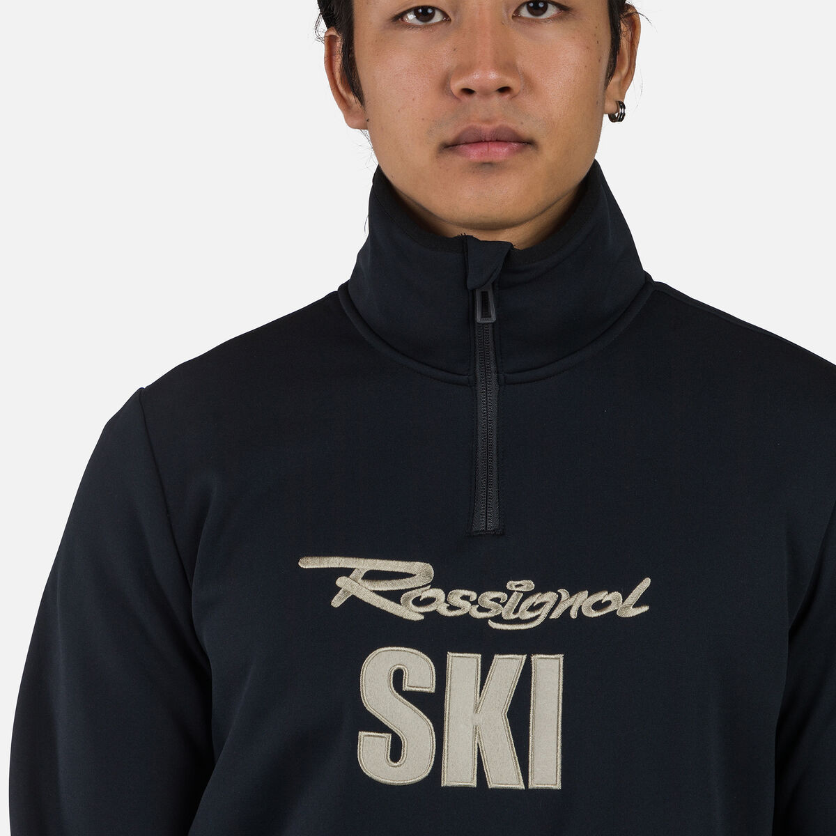 Herren-Ski-Fleeceoberteil mit halblangem Reißverschluss Signature