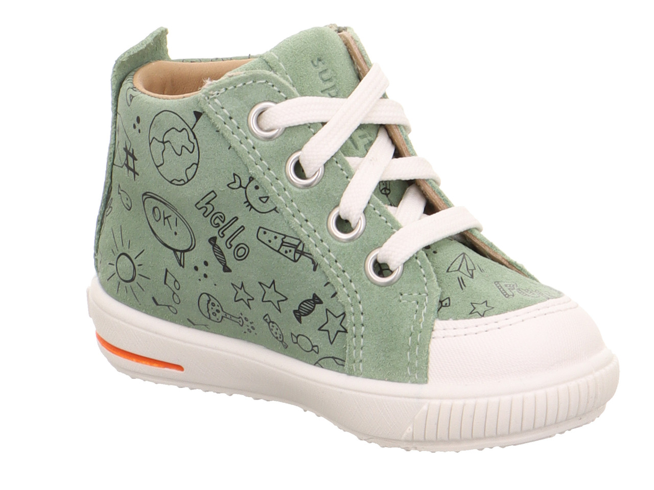MOPPY - Hellgrün/WeißSneaker low mit Reißverschluss