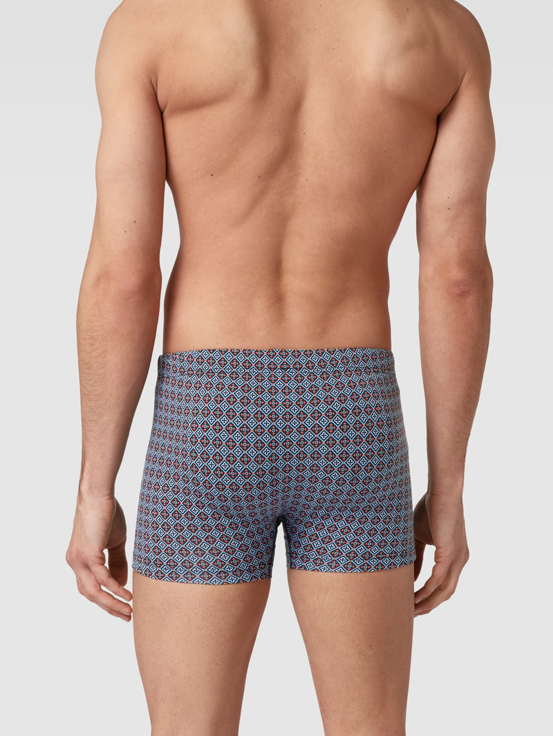 Boxershorts mit Allover-Muster Modell 'GRAFIC' in dunkelrot