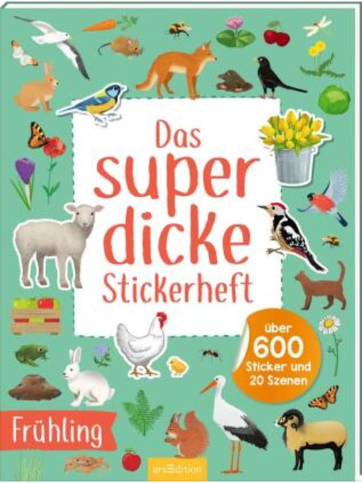ars edition Buch - Das superdicke Stickerheft - Frühling günstig kaufen onesize