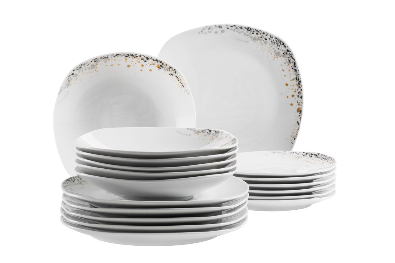 Mäser Serie Spcae Dust, Tellerset 18 teilig für 6 Personen