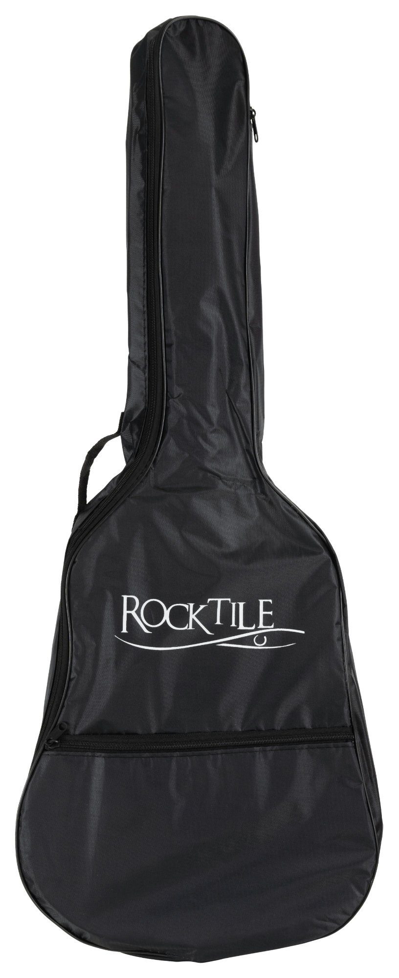 Rocktile Westerngitarre WSD-5C Slim Line Westerngitarren Set - Dreadnought Akustik Gitarre, Set inkl. Tasche, Ersatzsaiten, Gurt und Plektren
