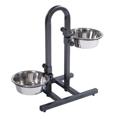 U-Hundebar inklusive 2 Edelstahlnäpfe