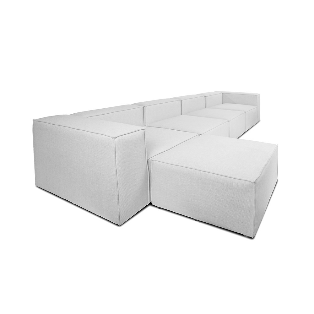 Home Deluxe Modulares Sofa VERONA - XL hellgrau