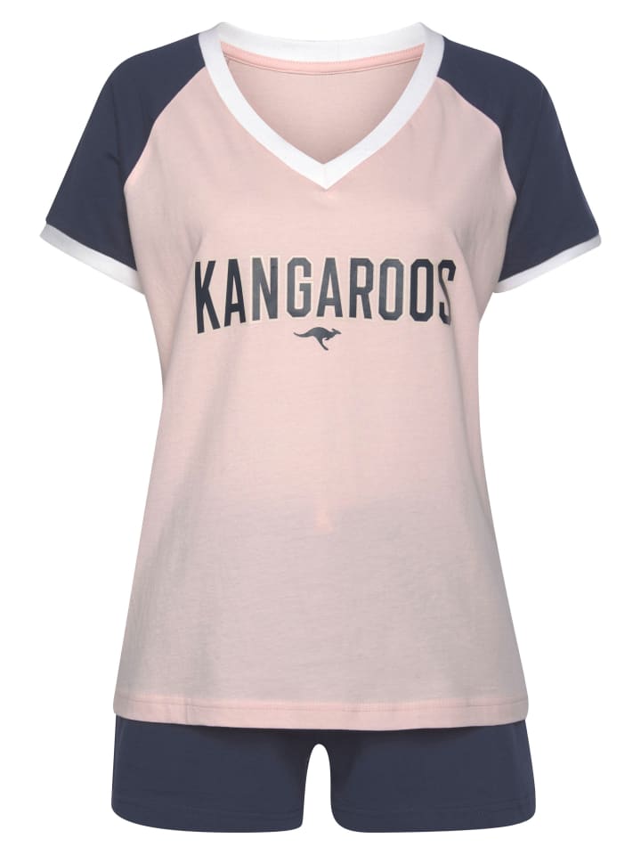 Kangaroos Shorty in rosa-dunkelblau günstig kaufen
