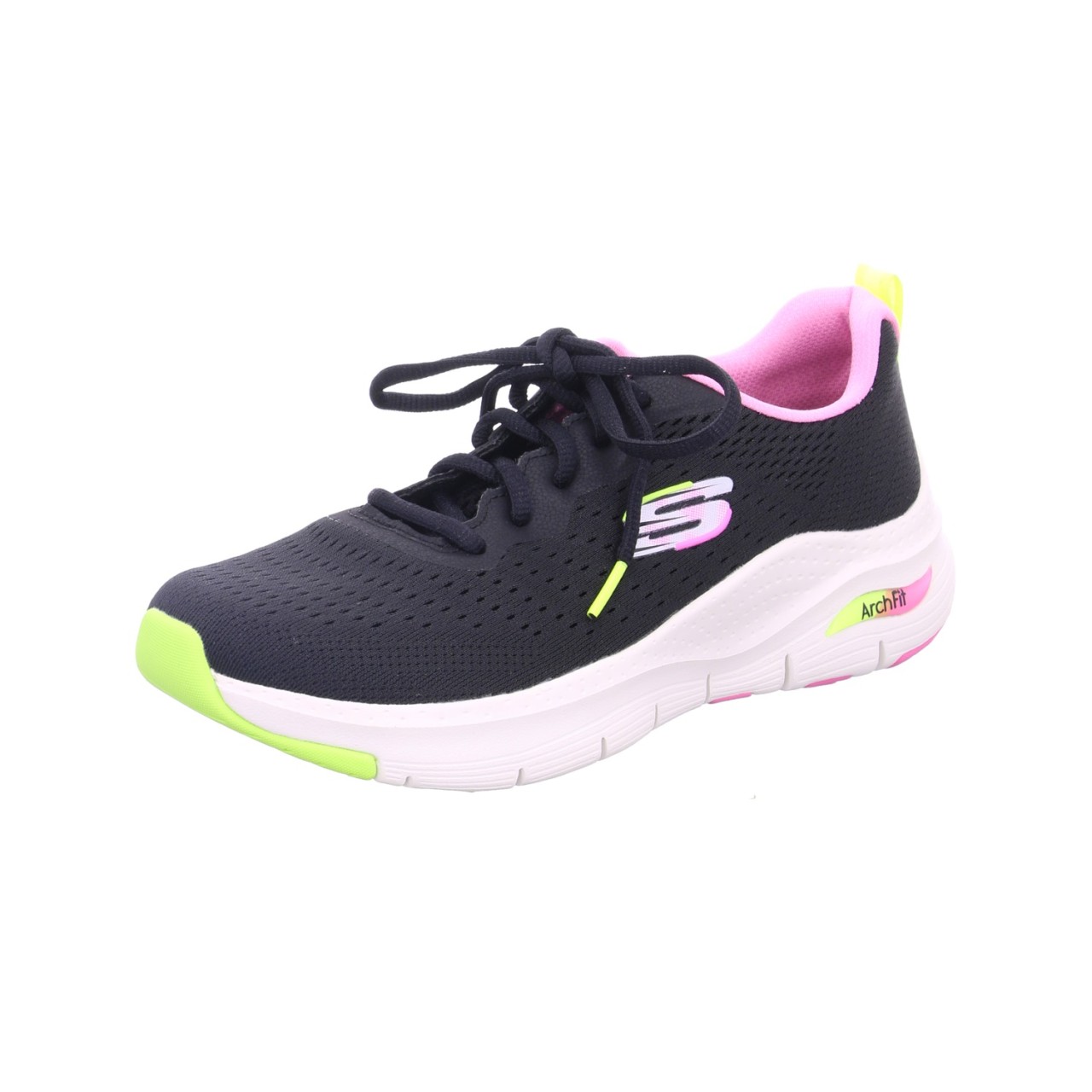 SKECHERS Freizeit Schnürer schwarz