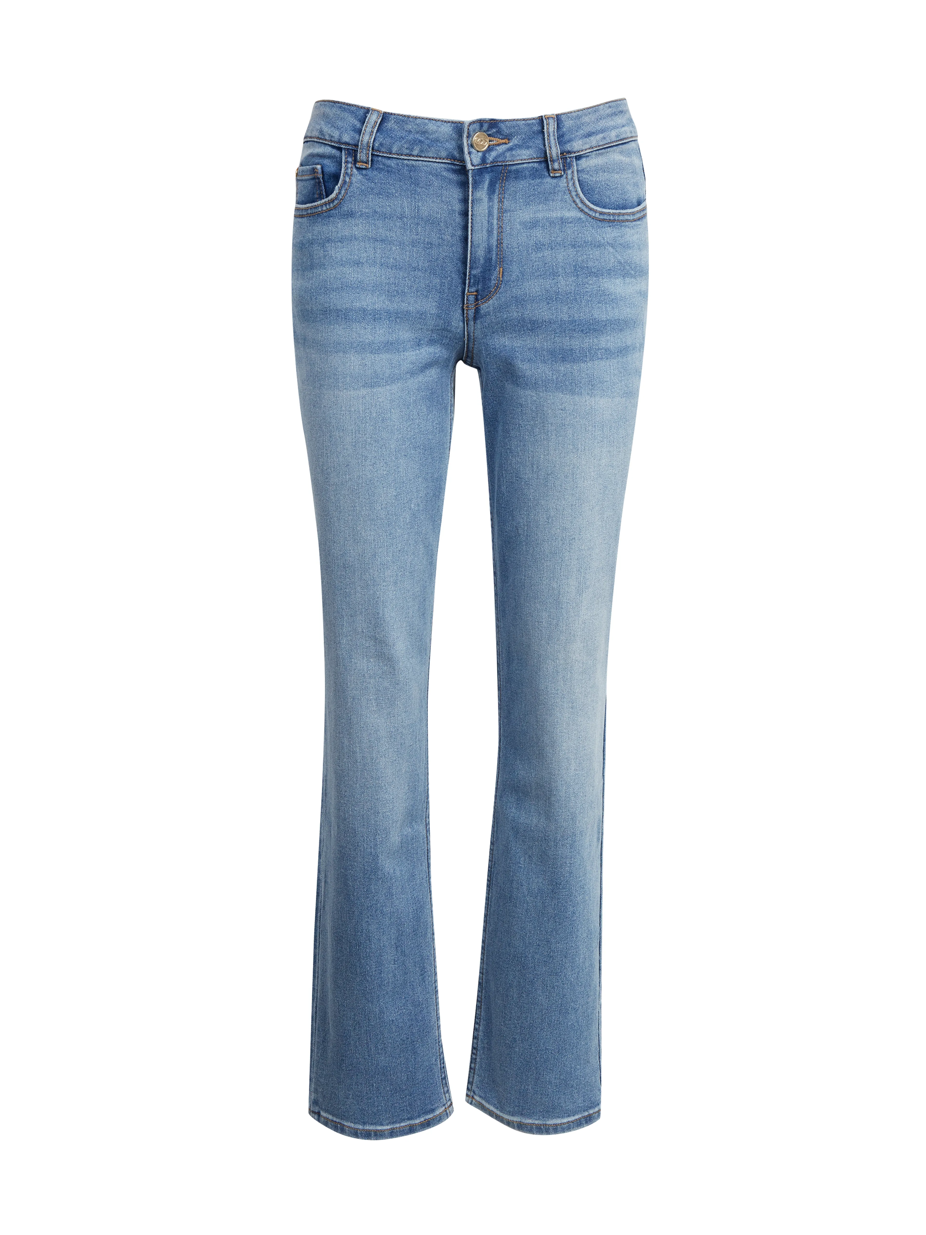 Hellblaue Straight-Fit-Jeans Damen ORSAY