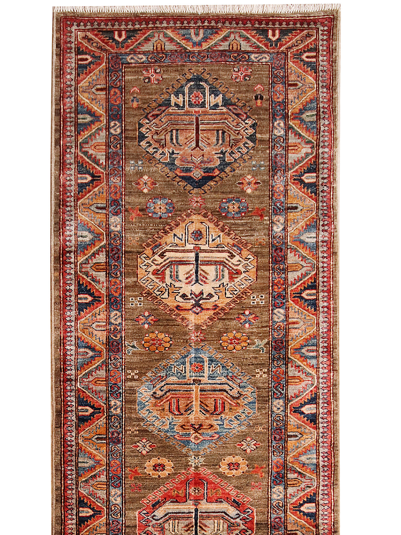 Kazak Ghazni ca. 80 x 253 cm, Unikat / Einzelstück