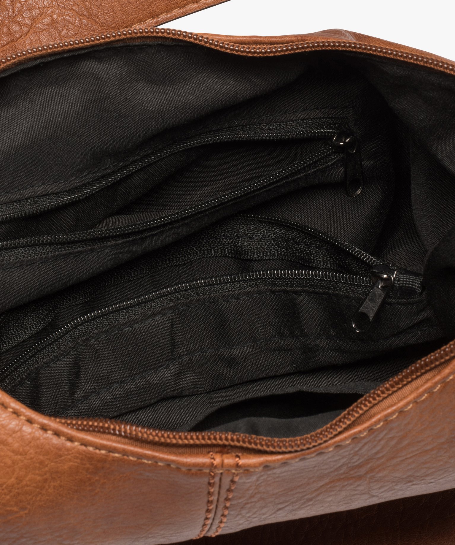 Sac femme multipoches avec breloques fantaisie cognac | GEMO