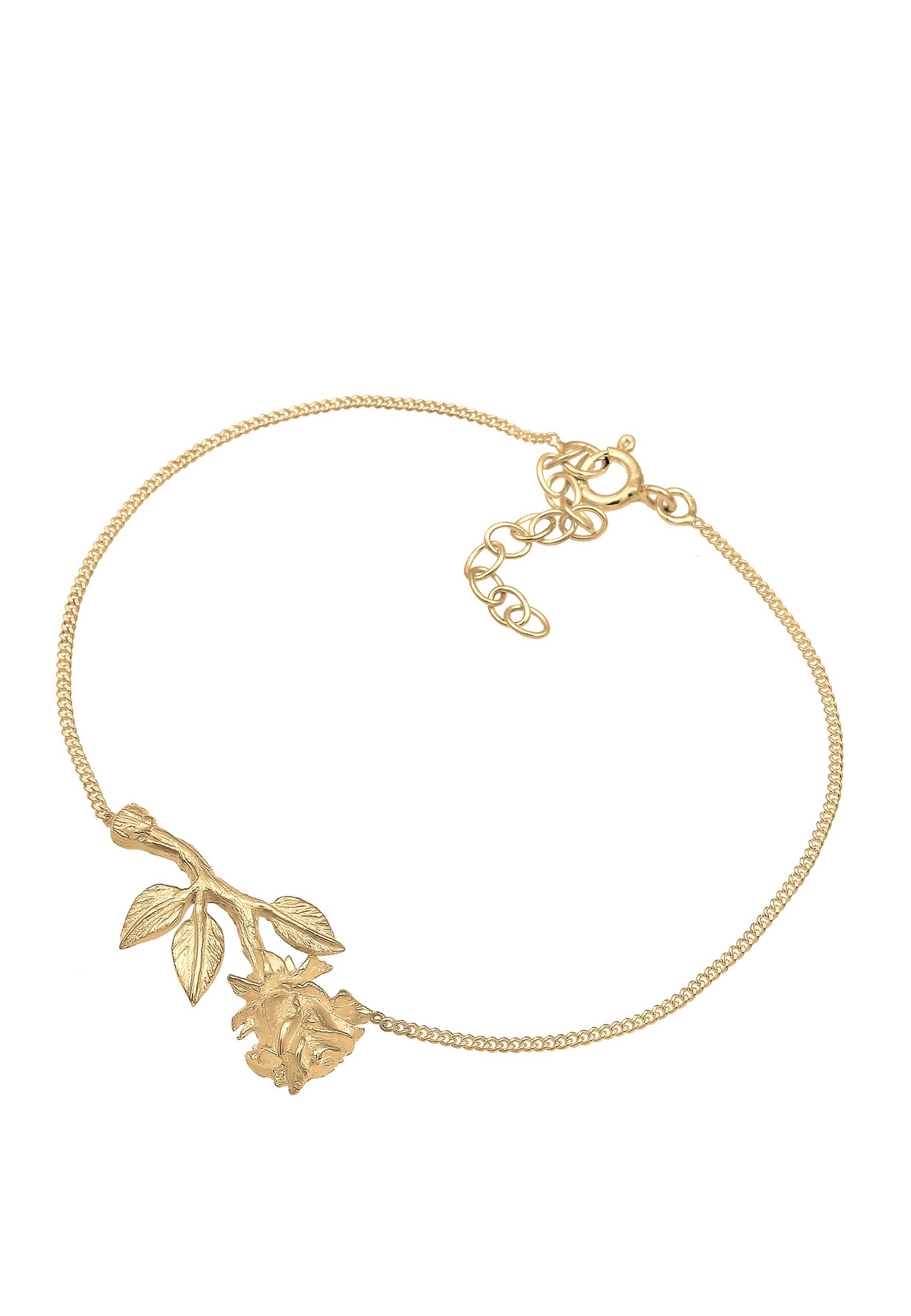 Pulsera con colgante Elli Rose Love para mujer - Plata (925/1000)