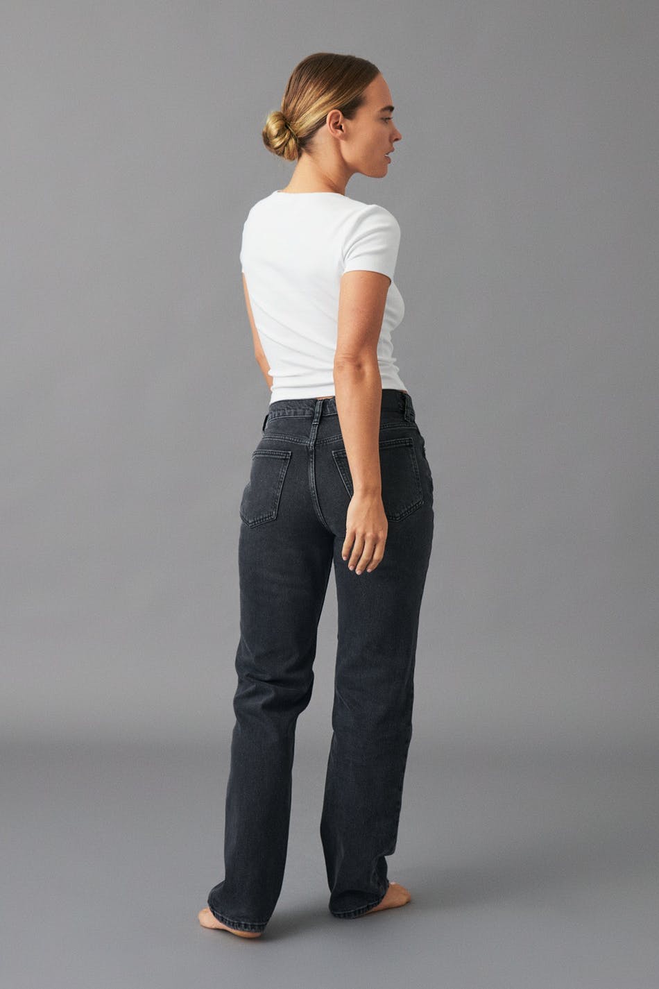 Mid straight jeans
