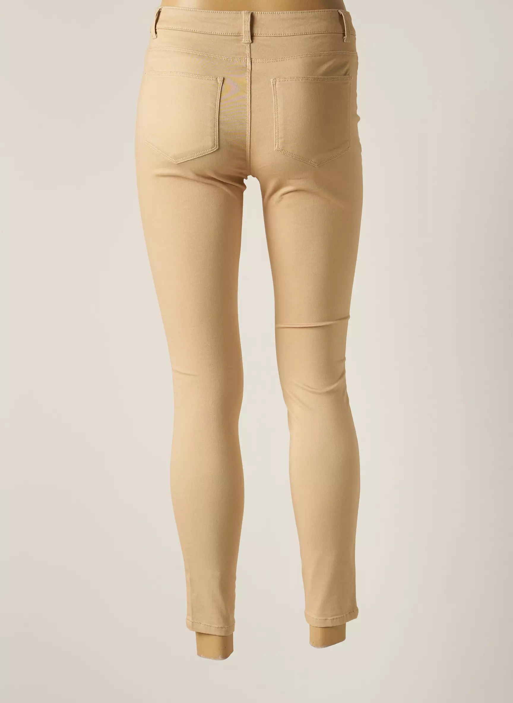 Vero Moda Pantalons Slim Femme couleur beige