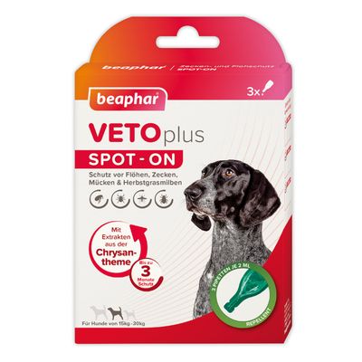beaphar VETOplus SPOT-ON für mittelgroße Hunde