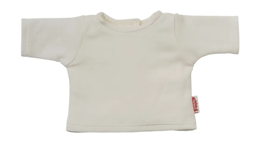Heless - Puppen-Latzhose aus 100 % Bio-Baumwolle, salbeigrün, mit weißem T-Shirt, 2-teilig, Gr. 35-45 cm