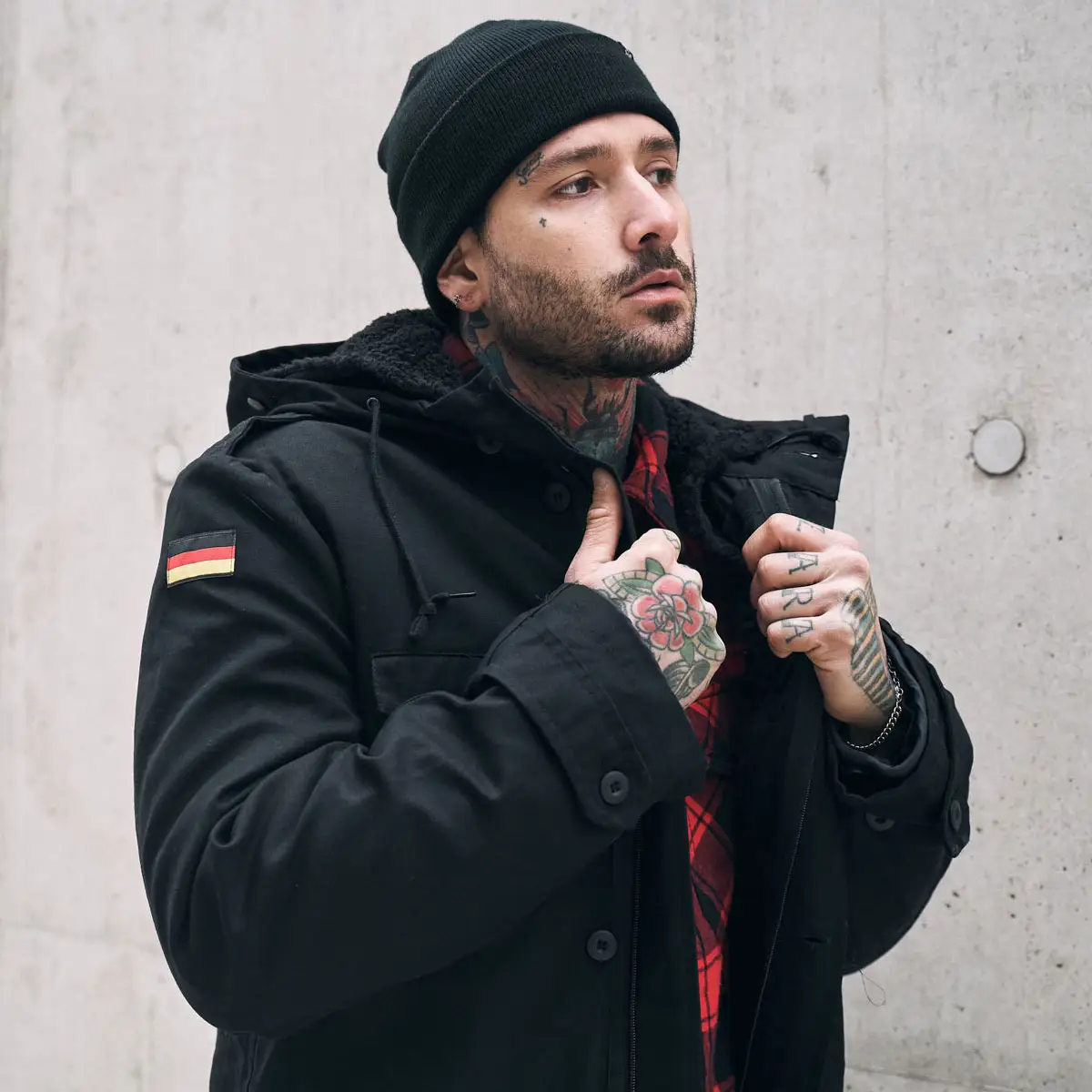 Brandit BW Parka mit Futter schwarz