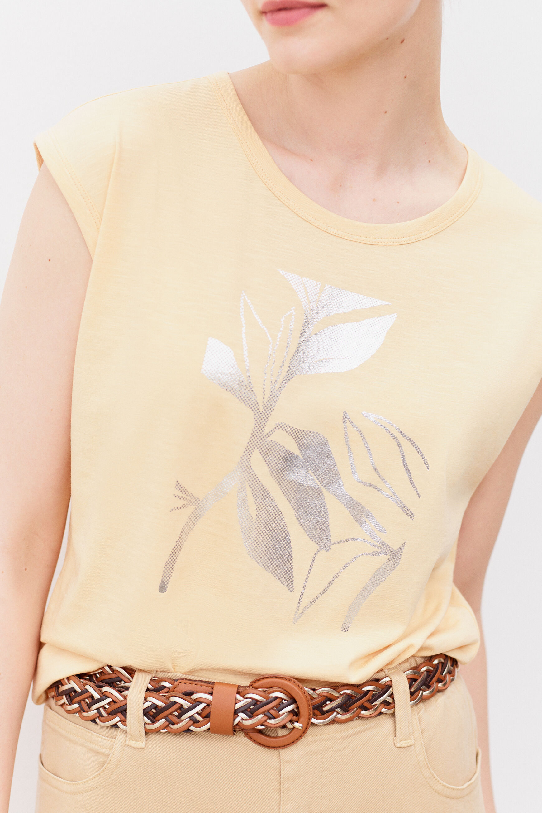 t-shirt gustavo jaune femme