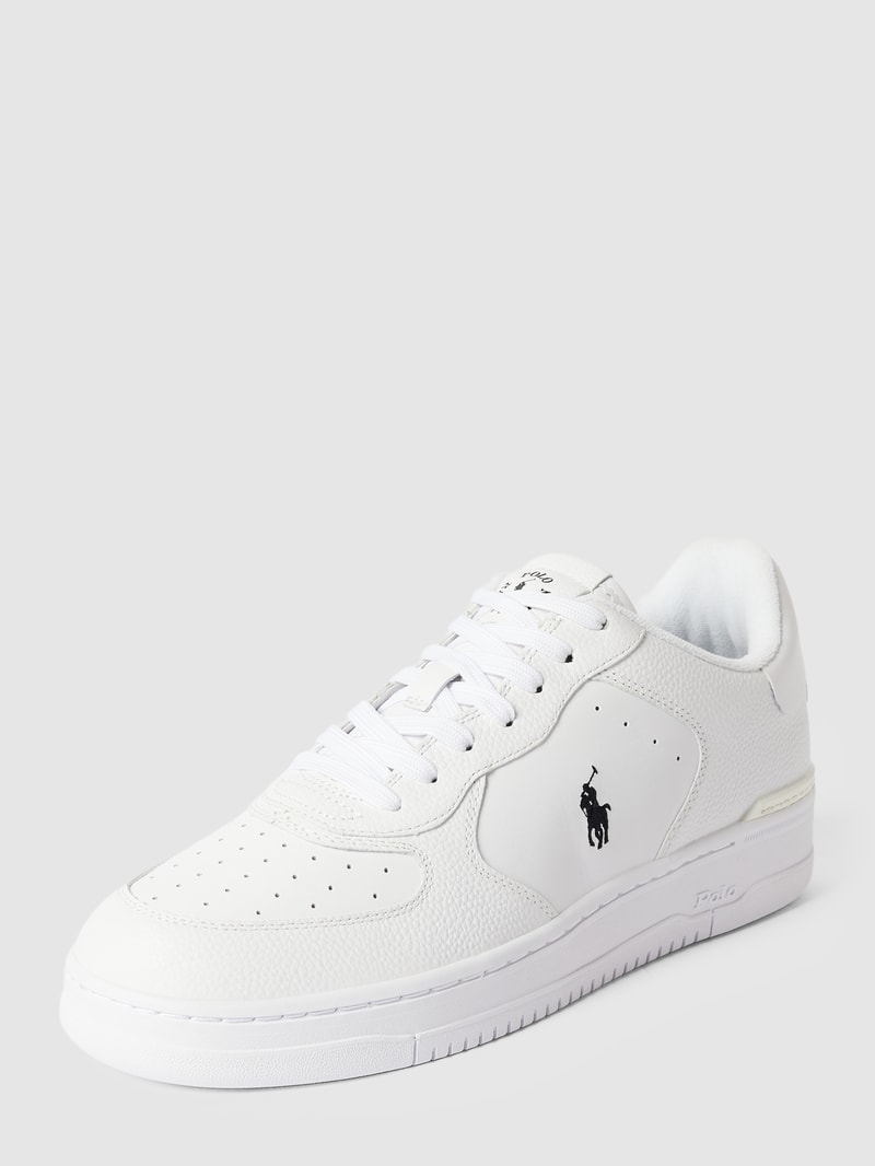 Sneaker mit Label-Details in weiß