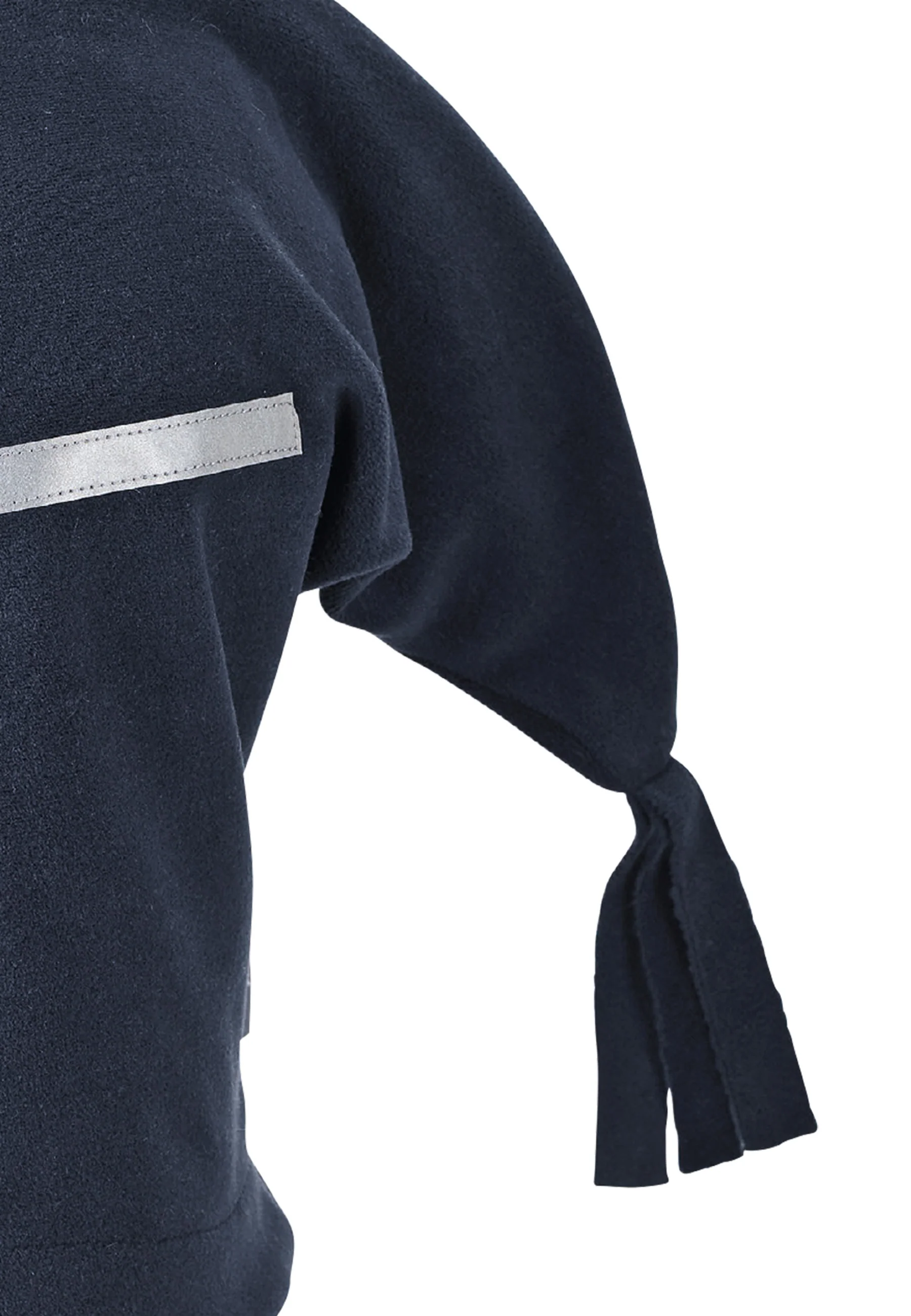 Schalmütze aus Microfleece mit Zipfel und Schirm