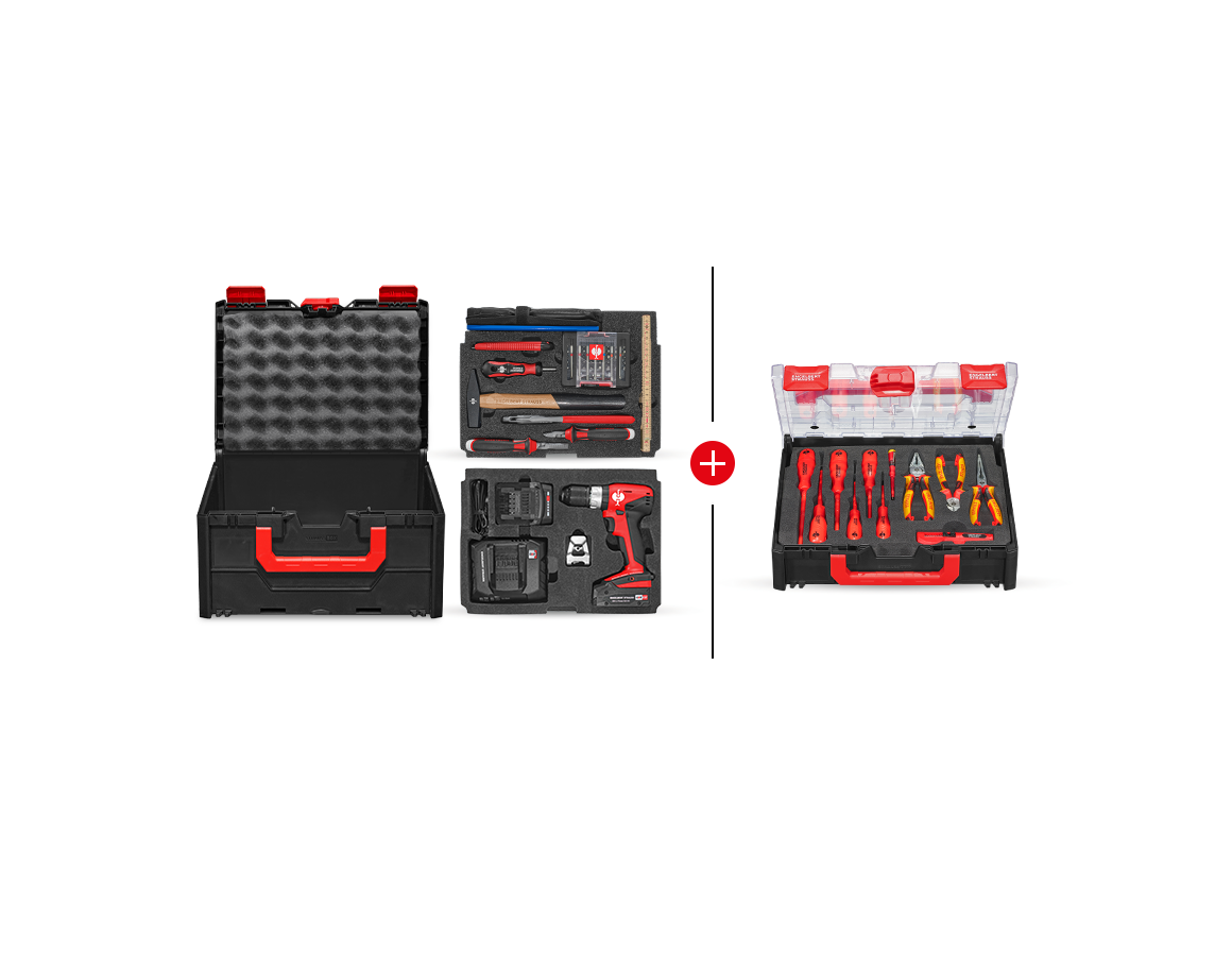 STRAUSSbox Werkzeug-Set 215 midi Elektro Classic