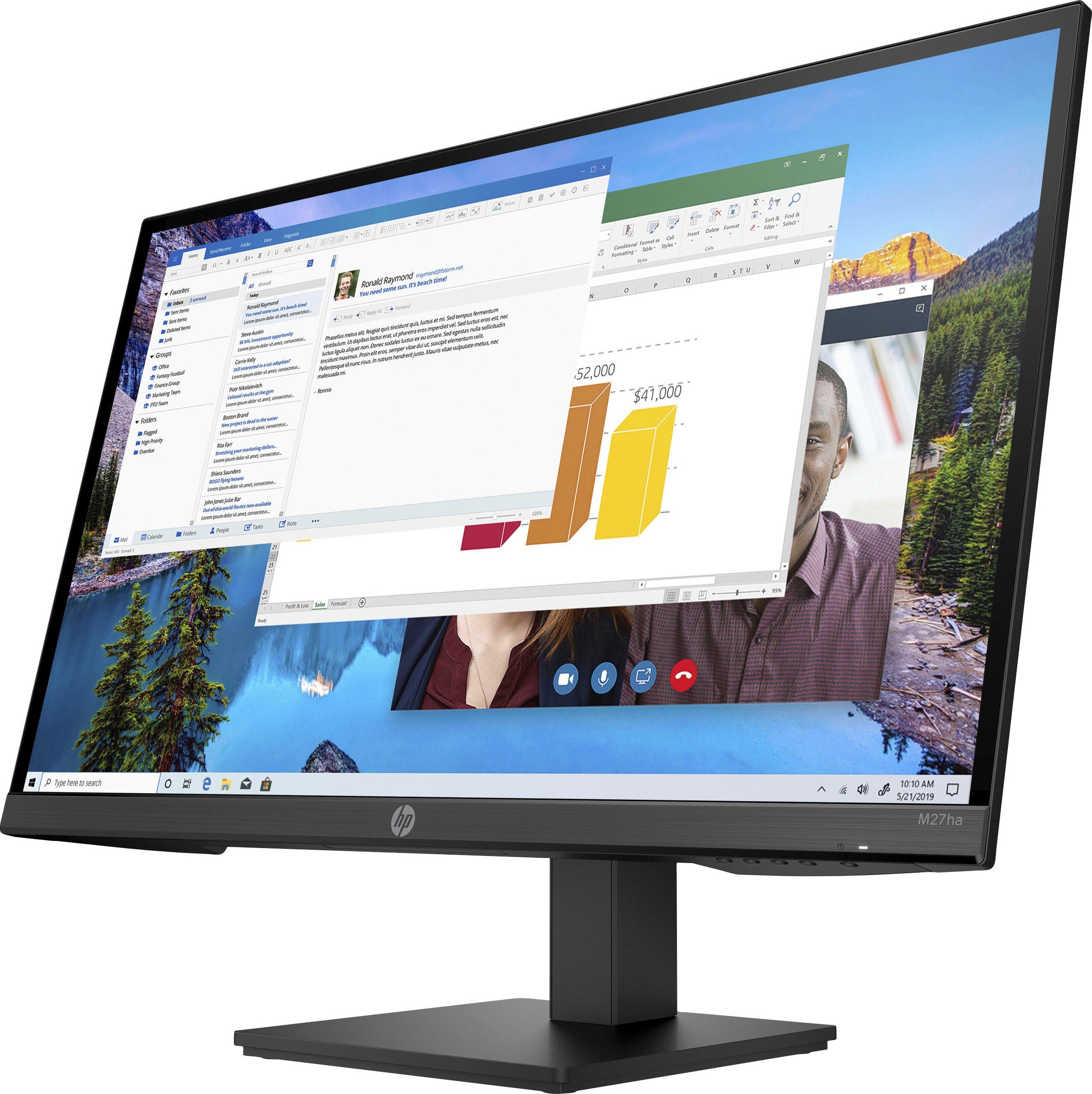 HP M27ha LCD-Monitor (69 cm/27 