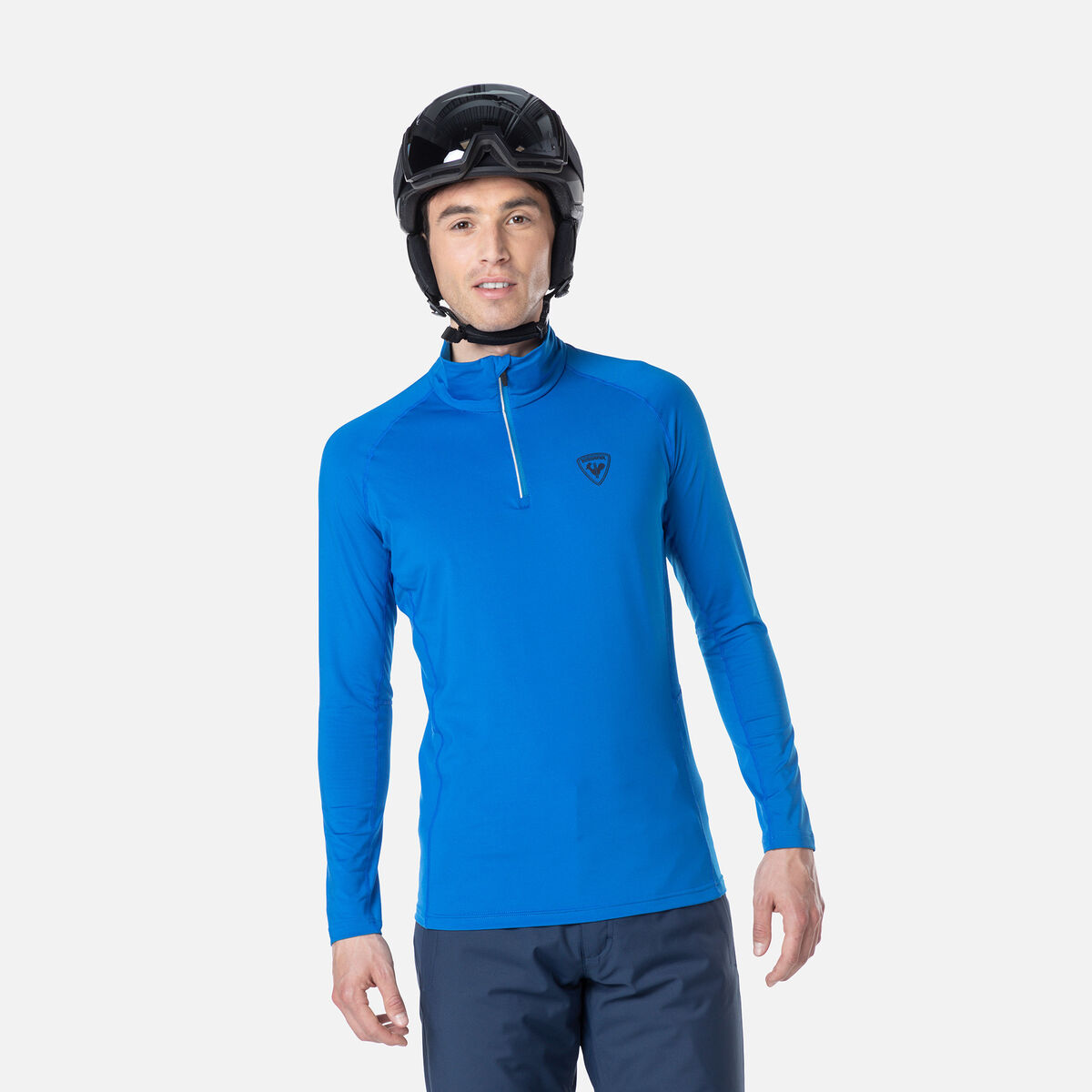 Herren-Baselayer-Oberteil mit halbem Reißverschluss