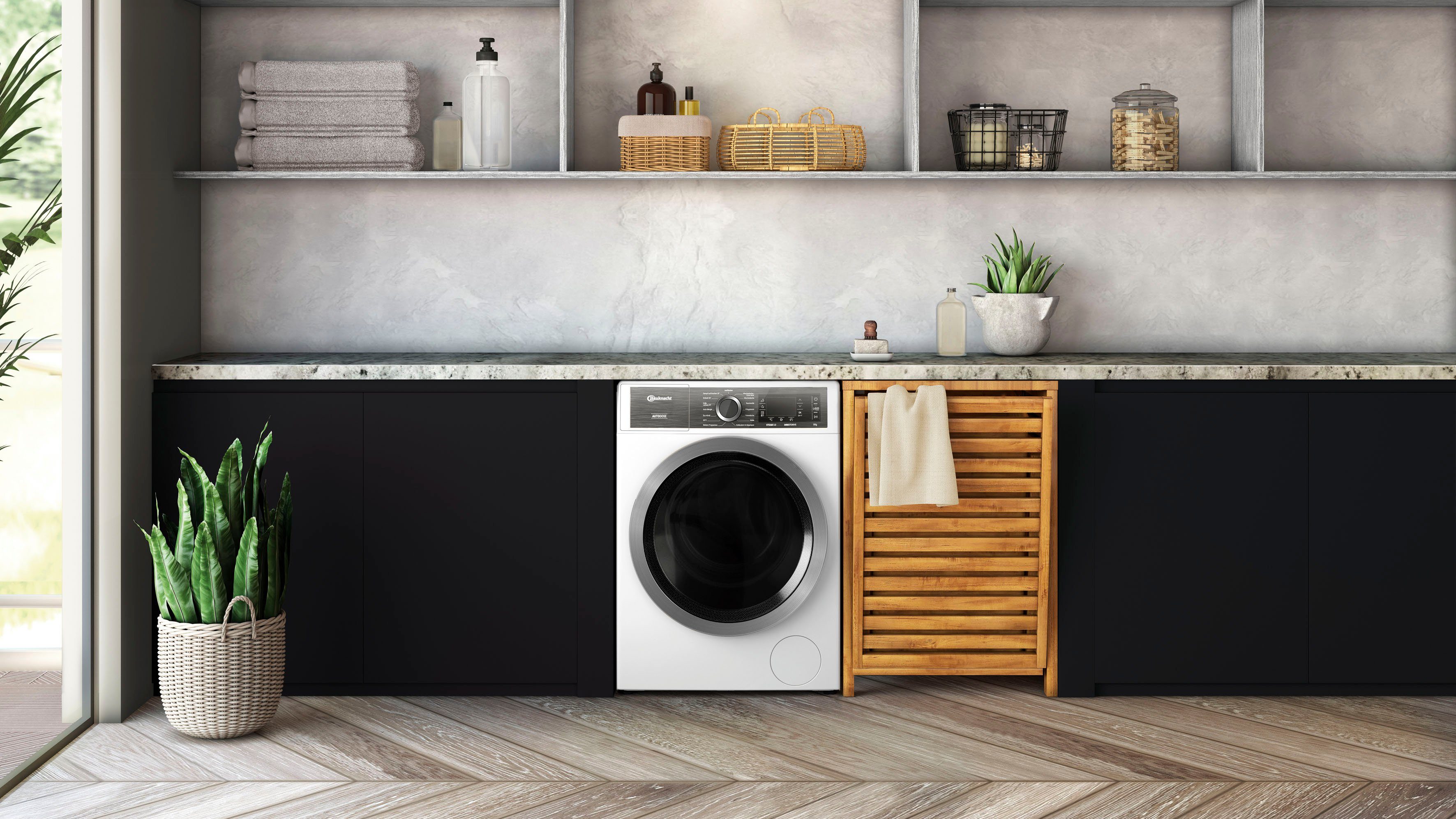 BAUKNECHT Waschmaschine B8 W846WB DE, 8 kg, 1400 U/min, AutoDose, 4 Jahre Herstellergarantie