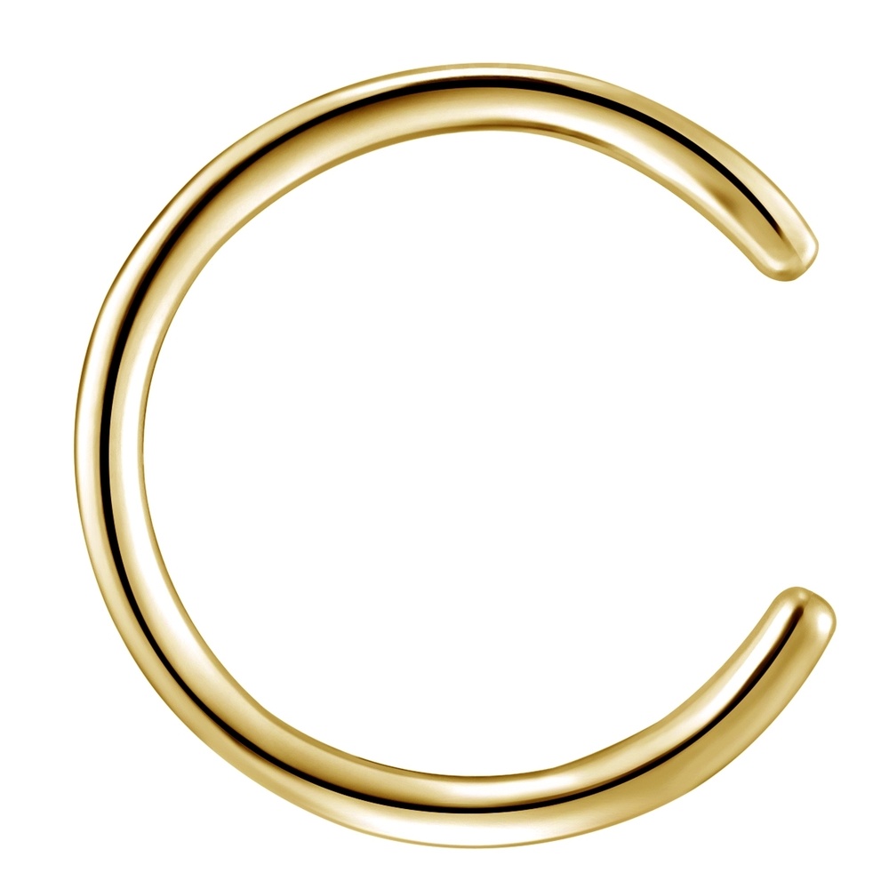 Glanzstücke München Manchette d'oreille en argent Argent sterling en Or jaune Boucles d'oreilles