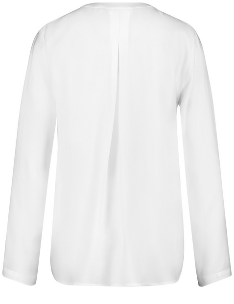 Fließende Bluse mit Kellerfalte