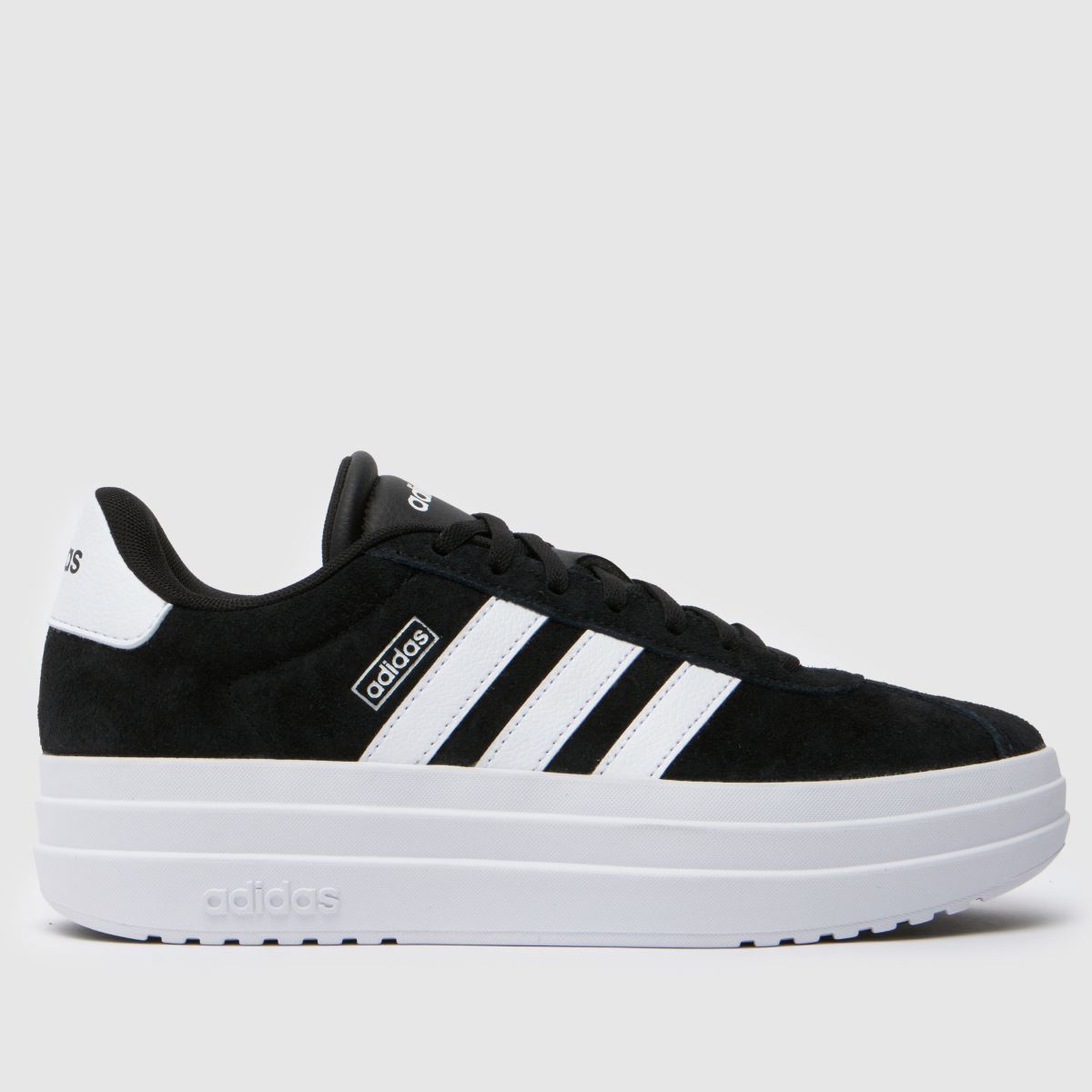 adidas vl court bold träningsskor i svart och vitt
