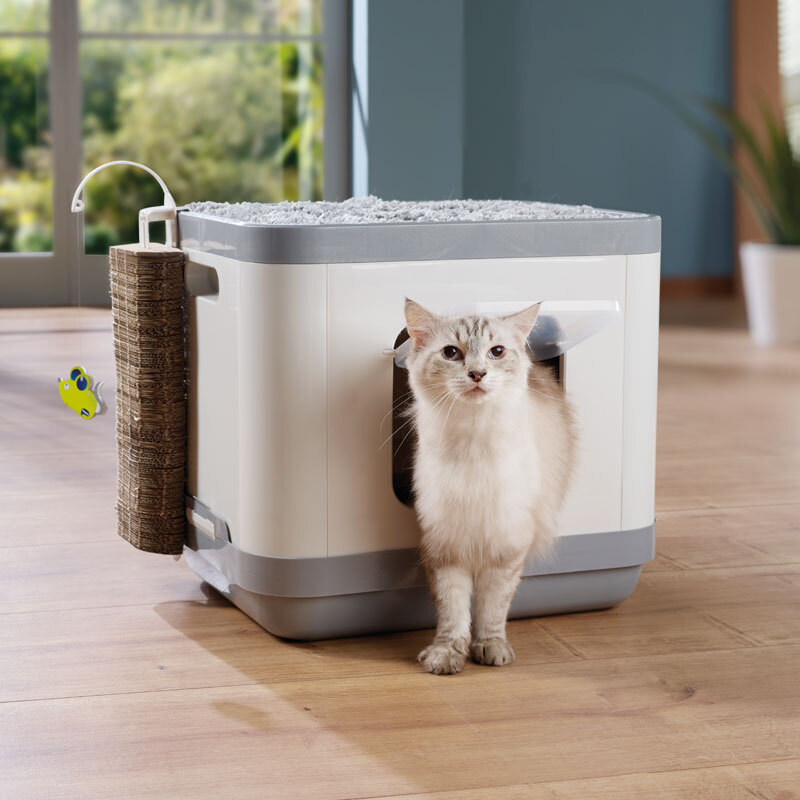 AniOne Katzentoiletten AniOne Moderna Katzentoilette Konzept 3in1