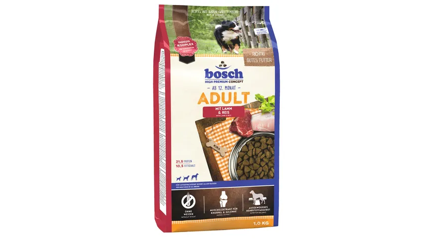bosch Dog Hundetrockenfutter Adult Lamm & Reis 1 kg 1 kg