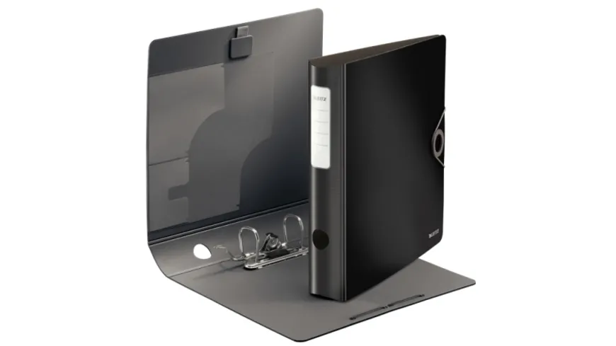 LEITZ Ordner Active Solid A4 schwarz, schmal schwarz