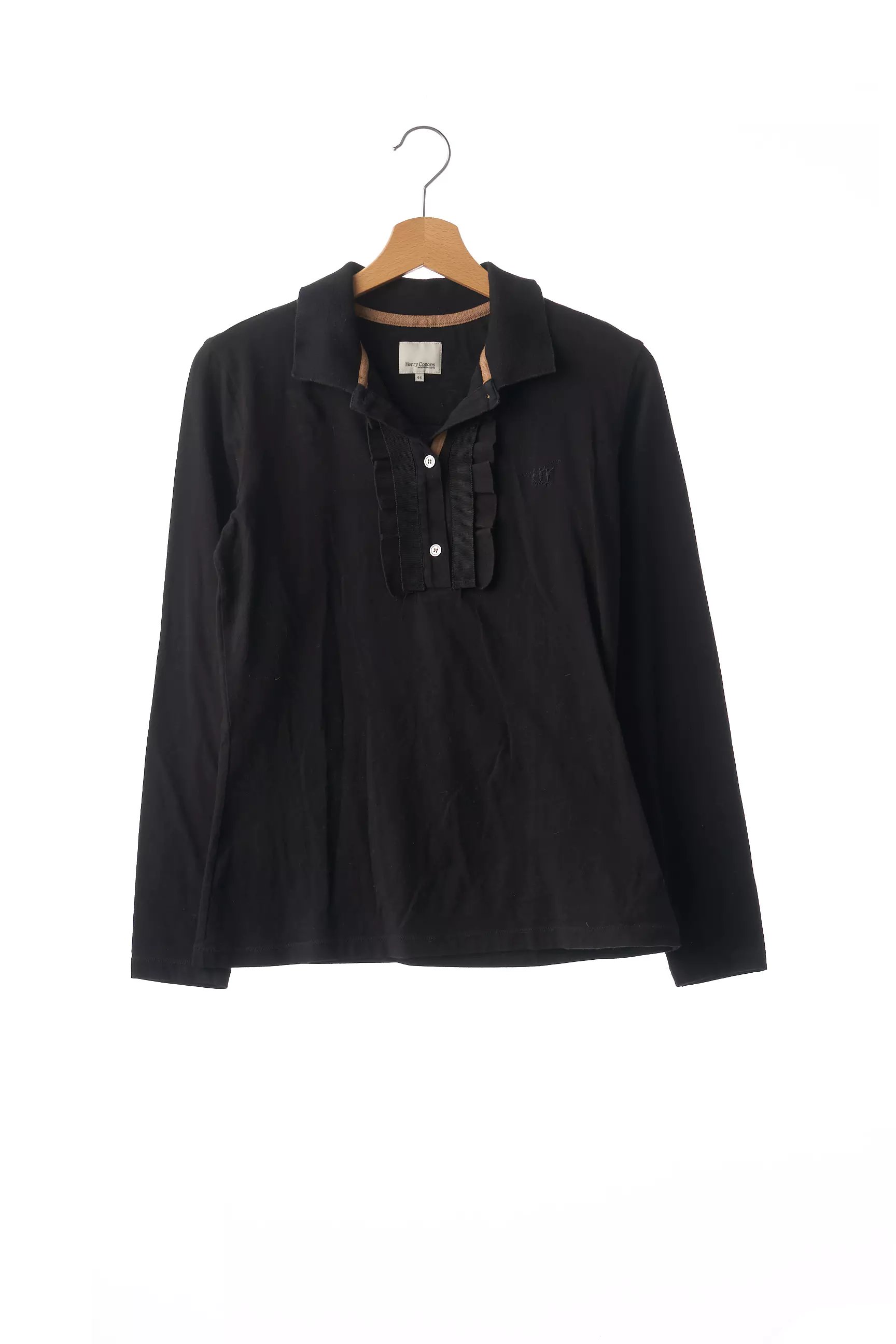 Henry Cotton S Polos Femme couleur noir
