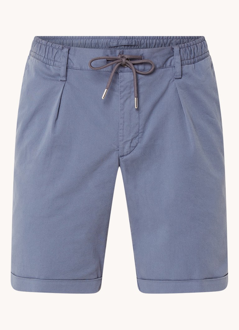 Pantaloni chino Profuomo, cu croială dreaptă și șnur de strângere.