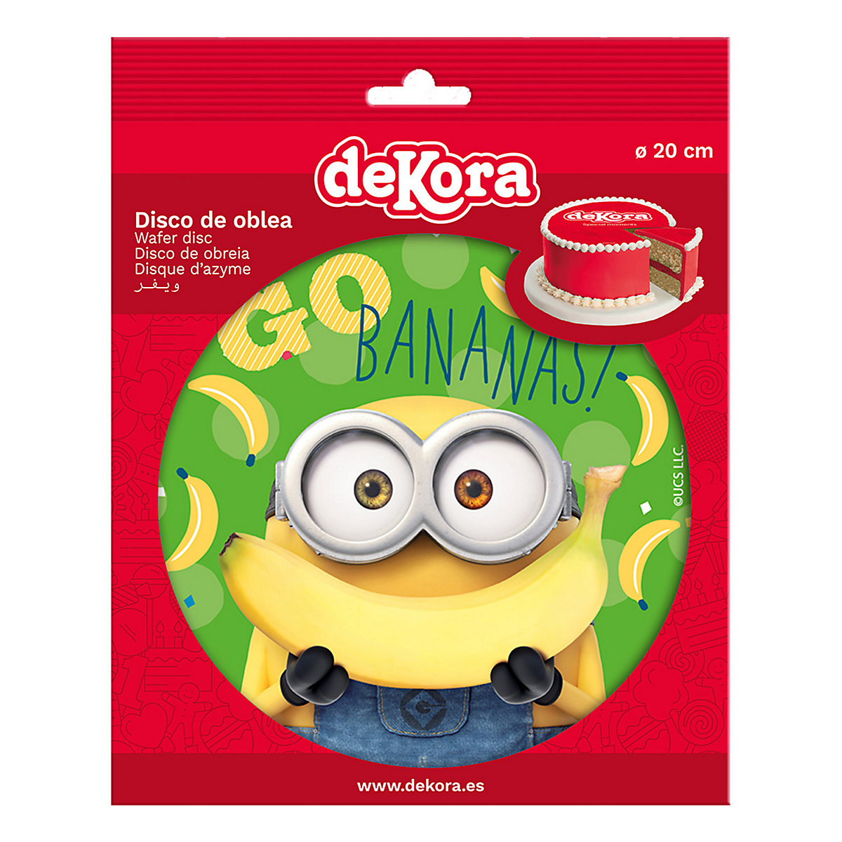 Essbare Tortenaufleger Minions 20cm