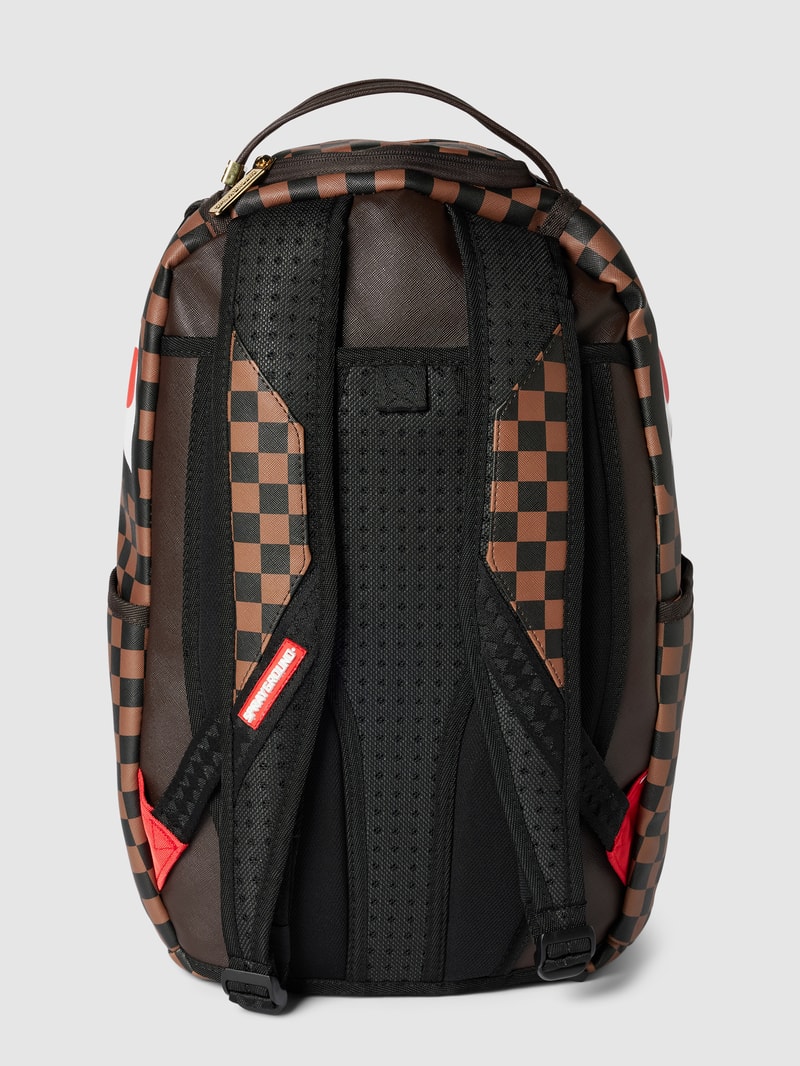 Rucksack mit Allover-Muster Modell 'SIP CAMO ACCENT' in mittelbraun